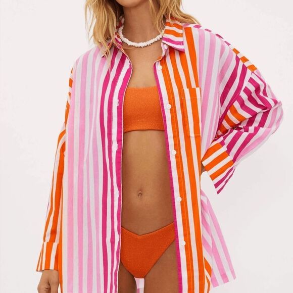 Beach Riot • Alexa button down coverup top - Picture 1 of 11